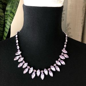 Banana Republic Purple Faceted Rhinestone Necklace